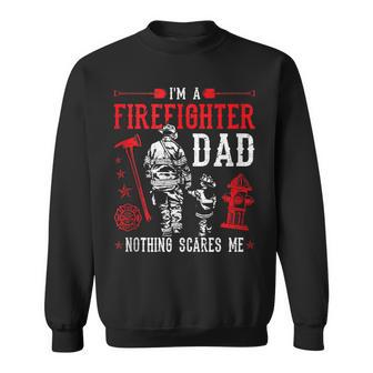 Mens Firefighter Dad Fire Rescue Fire Fighter Sweatshirt - Seseable