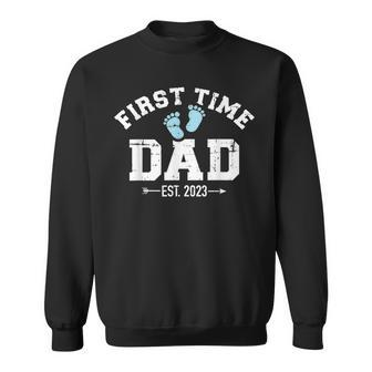 Mens First Time Dad 2023 Pregnancy Announcement Sweatshirt - Seseable
