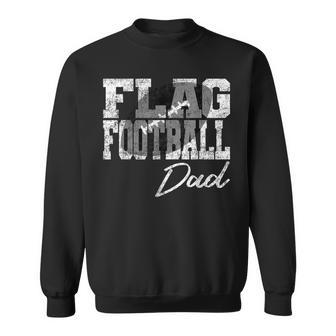 Mens Flag Football Dad Sweatshirt - Seseable