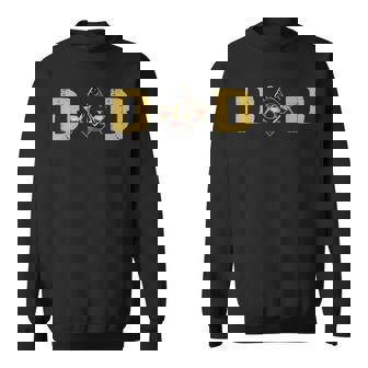 Mens Freemason Masonic Dad Us Flag 4Th Of July Fathers Day Gift Men Women Sweatshirt Graphic Print Unisex - Thegiftio