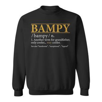 Mens Funny Bampy Definition Fathers Day Gift Grandpa Gift Sweatshirt - Seseable