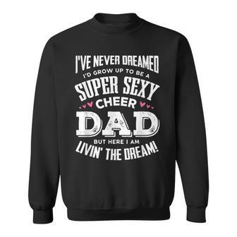 Mens Funny Cheerleading Dad Father Cheer Dad Sweatshirt - Thegiftio