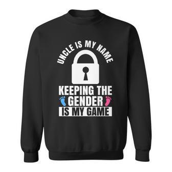 Mens Gender Reveal Design For A Keeper Of The Gender Uncle Sweatshirt | Mazezy