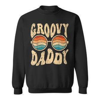 Mens Groovy Daddy 70S Aesthetic Nostalgia 1970S Retro Dad Sweatshirt - Seseable