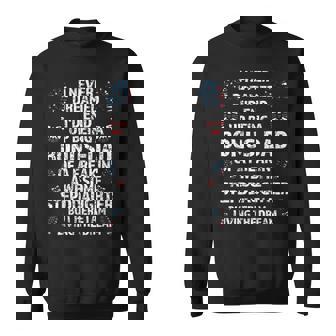 Mens I Never Dreamed Id End Up Being A Bonus-Dad Bonus Father Sweatshirt - Thegiftio UK