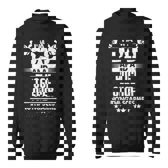 Mens Im A Dad And A Police Officer Nothing Scares Me Sweatshirt | Mazezy