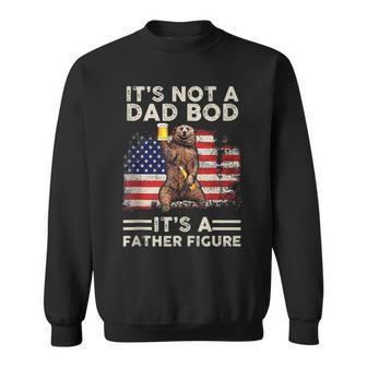Mens Its Not A Dad Bod Its Father Figure Bear Beer Lovers Funny Sweatshirt - Seseable