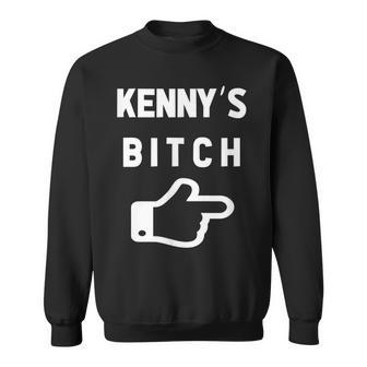 Mens Kennys Bitch Right Here Ironic Gift Men Men Women Sweatshirt Graphic Print Unisex - Thegiftio UK