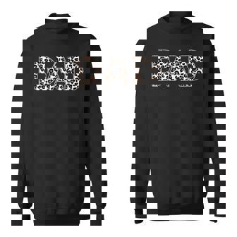 Mens Mens Funny Dad Leopard Fathers Day Matching Family Love Sweatshirt - Thegiftio UK