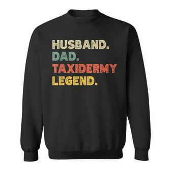 Mens Mens Funny Husband Dad Taxidermy Legend Vintage Retro Sweatshirt - Seseable