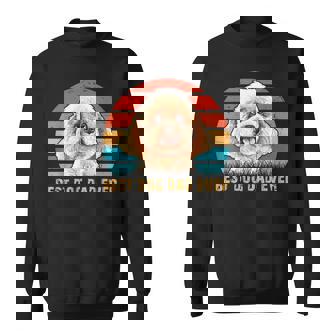 Mens Mens Quote Best Dog Dad Ever Vintage Poodle Lover Gift Gift For Men Sweatshirt | Mazezy