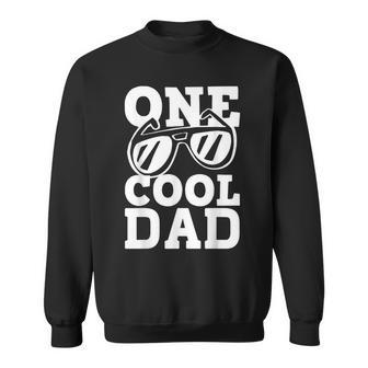 Mens One Cool Dude 1St Birthday One Cool Dad Family Matching Sweatshirt - Seseable