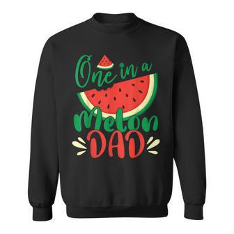 Mens One In A Melon Dad Birthday Family Matching Sweatshirt - Thegiftio UK