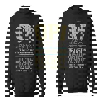 Mens Opi From Grandchildren For Men Fathers Day Opi Men Women Sweatshirt Graphic Print Unisex - Thegiftio