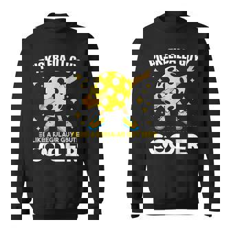 Mens Pickleball For Men Funny Dabbing Pickleball Guy Sweatshirt | Mazezy