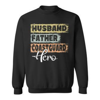 Mens Profession Dad Hero Father Coastguard Sweatshirt - Seseable