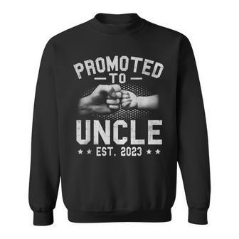 Mens Promoted To Uncle 2023 For First Time Uncle New Uncle Sweatshirt | Mazezy CA