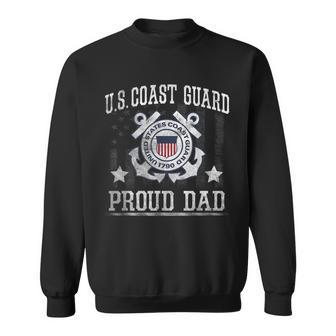 Mens Proud Dad Us Coast Guard - Uscg T Sweatshirt - Seseable