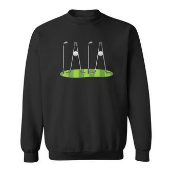 Mens Proud Golf Papa Golf Papa Gifts Shirts Dad Grandpa Men Women Sweatshirt Graphic Print Unisex - Thegiftio UK