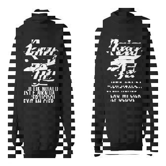 Mens Racing Dad Fathers Day Father Men Racing Sweatshirt - Thegiftio