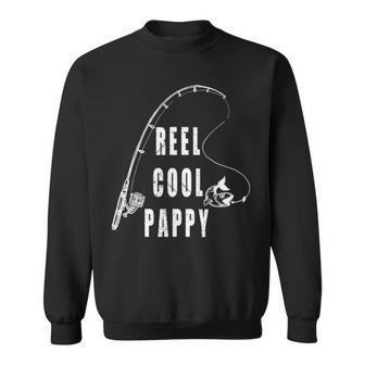 Mens Reel Cool Pappy Fishing Gift T For Fathers Day T Sweatshirt - Seseable