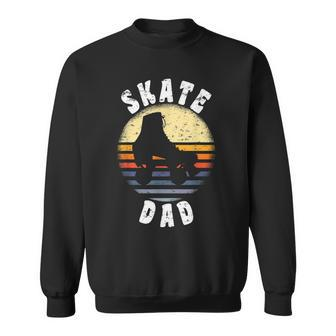Mens Roller Skate Dad Vintage Rollerskate Father Gift Sweatshirt - Seseable