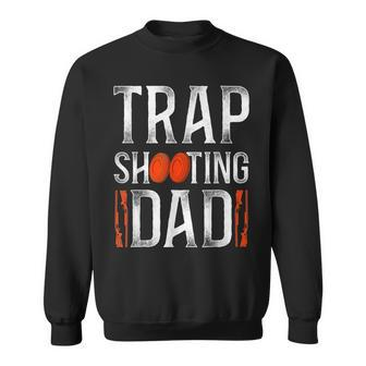 Mens Shotgun Skeet Trap Clay Pigeon Shooting Dad Father Vintage Sweatshirt | Mazezy