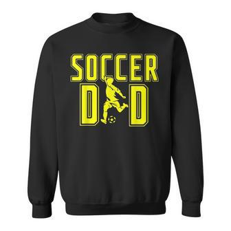 Mens Soccer Dad Life For Fathers Day Birthday Gift For Men Funny V2 Sweatshirt - Seseable