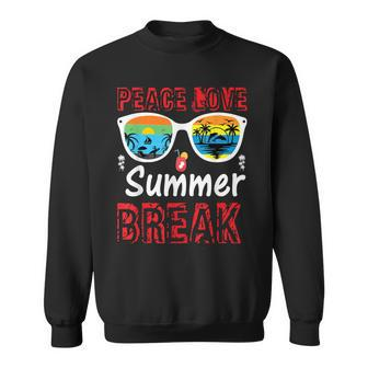 Mens Summer Summer Essentials Peace Love Summer Break Sweatshirt - Thegiftio UK