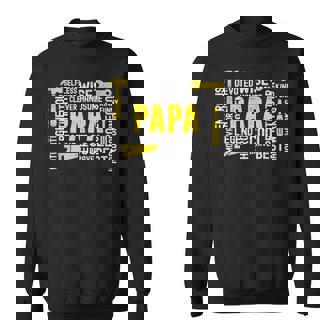 Mens The Man The Myth Legend Motivator Papa Fathers Day Sweatshirt - Thegiftio