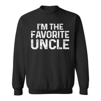 Mens Uncle Funny - Im The Favorite Uncle Men Women Sweatshirt Graphic Print Unisex - Seseable