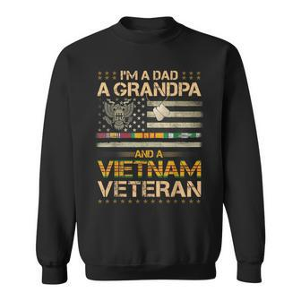 Mens Us Army Vietnam Veteran Dad Grandpa Vietnam Veteran Sweatshirt - Seseable