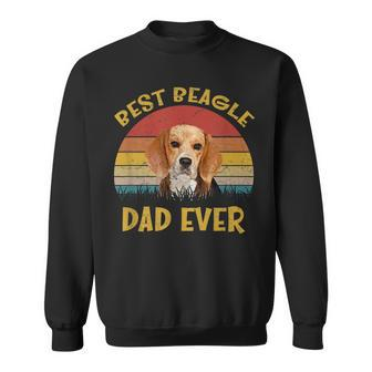 Mens Vintage Beagle Dad Gift Best Beagle Dad Ever Funny Beagle Sweatshirt - Seseable