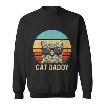 Mens Vintage Cat Daddy Shirt Funny Cat Lover Gift Cat Dad Fathers Sweatshirt - Monsterry AU