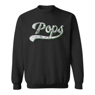 Mens Vintage Fathers Day Pops Sweatshirt | Mazezy