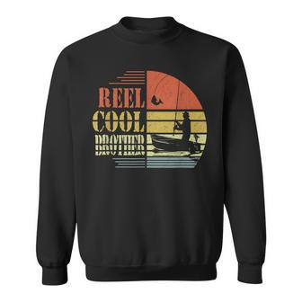 Mens Vintage Reel Cool Brother Fishing Dad Fathers Day Gift Sweatshirt - Thegiftio UK