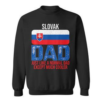 Mens Vintage Slovak Dad Slovakia Flag For Fathers Day Sweatshirt - Seseable