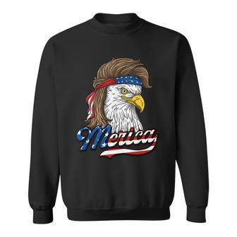 Merica - Patriotic Usa Eagle Of Freedom - 4Th Of July Sweatshirt - Seseable