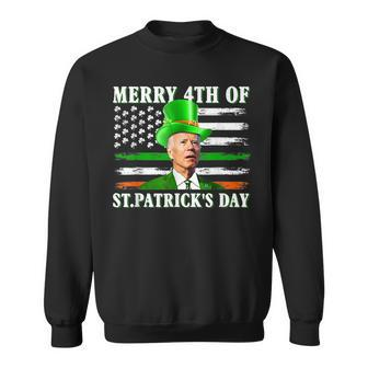 Merry 4Th Of St Patricks Day Joe Biden St Patricks Day Sweatshirt - Seseable
