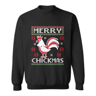 Merry Chickmas Chicken Ugly Christmas Sweater Gift Sweatshirt - Monsterry UK