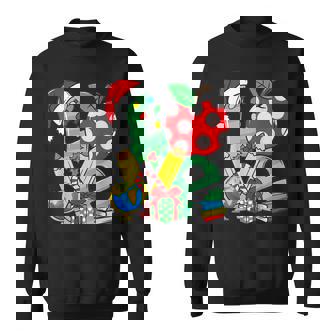 Merry Christmas Christmas Decorations Love Teacher 2022 Men Women Sweatshirt Graphic Print Unisex - Thegiftio