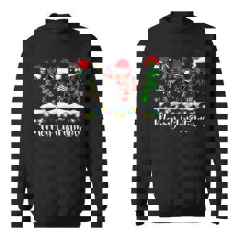Merry Christmas Hairstylist Plaid Tool Hairdresser Barber Men Women Sweatshirt Graphic Print Unisex - Thegiftio UK