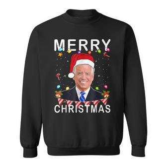 Merry Christmas Joe Biden Funny Joe Biden Christmas 2022 Men Women Sweatshirt Graphic Print Unisex - Thegiftio UK