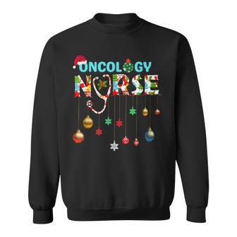 Merry Christmas Oncology Nurse Rn Oncologist Nursing Gift Men Women Sweatshirt Graphic Print Unisex - Thegiftio UK