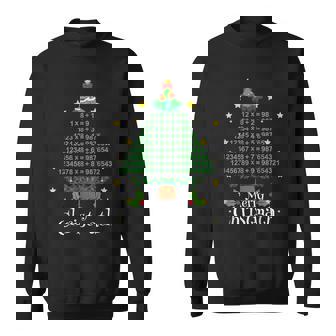 Merry Christmath Funny Math Geek Nerd Christmas Tree Formula Men Women Sweatshirt Graphic Print Unisex - Thegiftio
