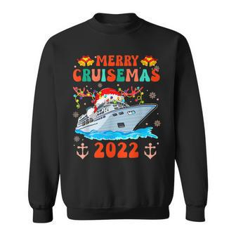Merry Cruisemas 2022 Family Cruise Christmas Funny Boat Trip V2 Men Women Sweatshirt Graphic Print Unisex - Thegiftio UK