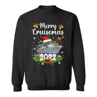 Merry Cruisemas 2022 Family Cruise Christmas Funny Boat Trip V3 Men Women Sweatshirt Graphic Print Unisex - Thegiftio UK