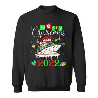 Merry Cruisemas 2022 Family Cruise Christmas Funny Boat Trip V6 Men Women Sweatshirt Graphic Print Unisex - Thegiftio UK