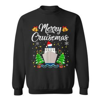 Merry Cruisemas Family Cruise Christmas 2022 Funny Boat Trip V2 Men Women Sweatshirt Graphic Print Unisex - Thegiftio UK