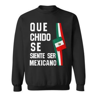 Mexican Flag Mexicana Mexico Heritage Spanish Men Hombre Sweatshirt | Mazezy